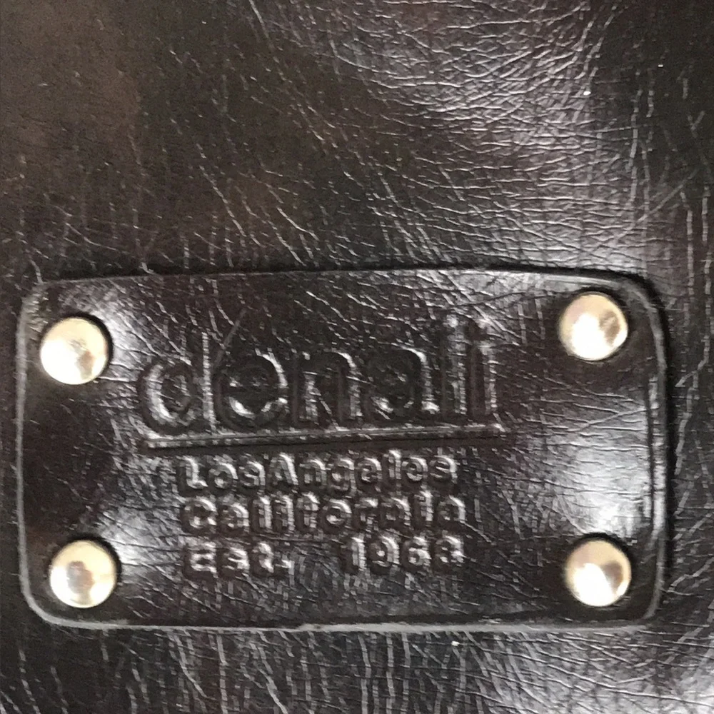 Denali faux leather brown laptop bag